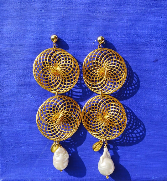 Spiral earrings