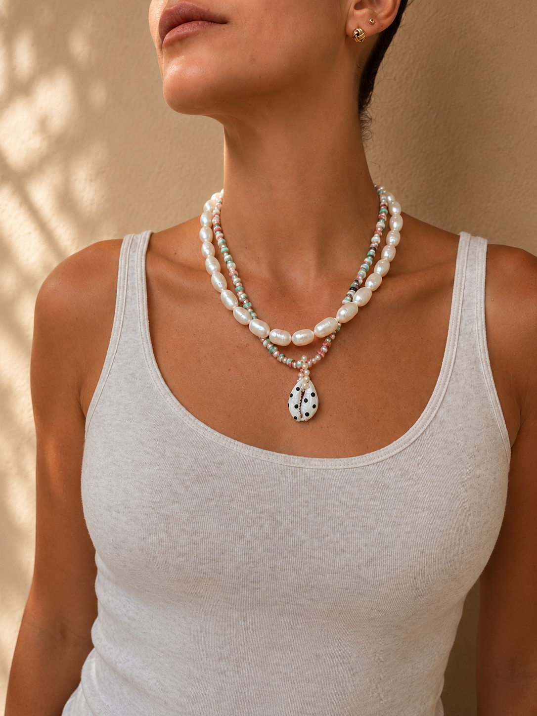 Shell & pearls set