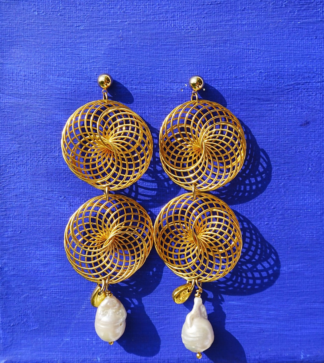 Spiral earrings