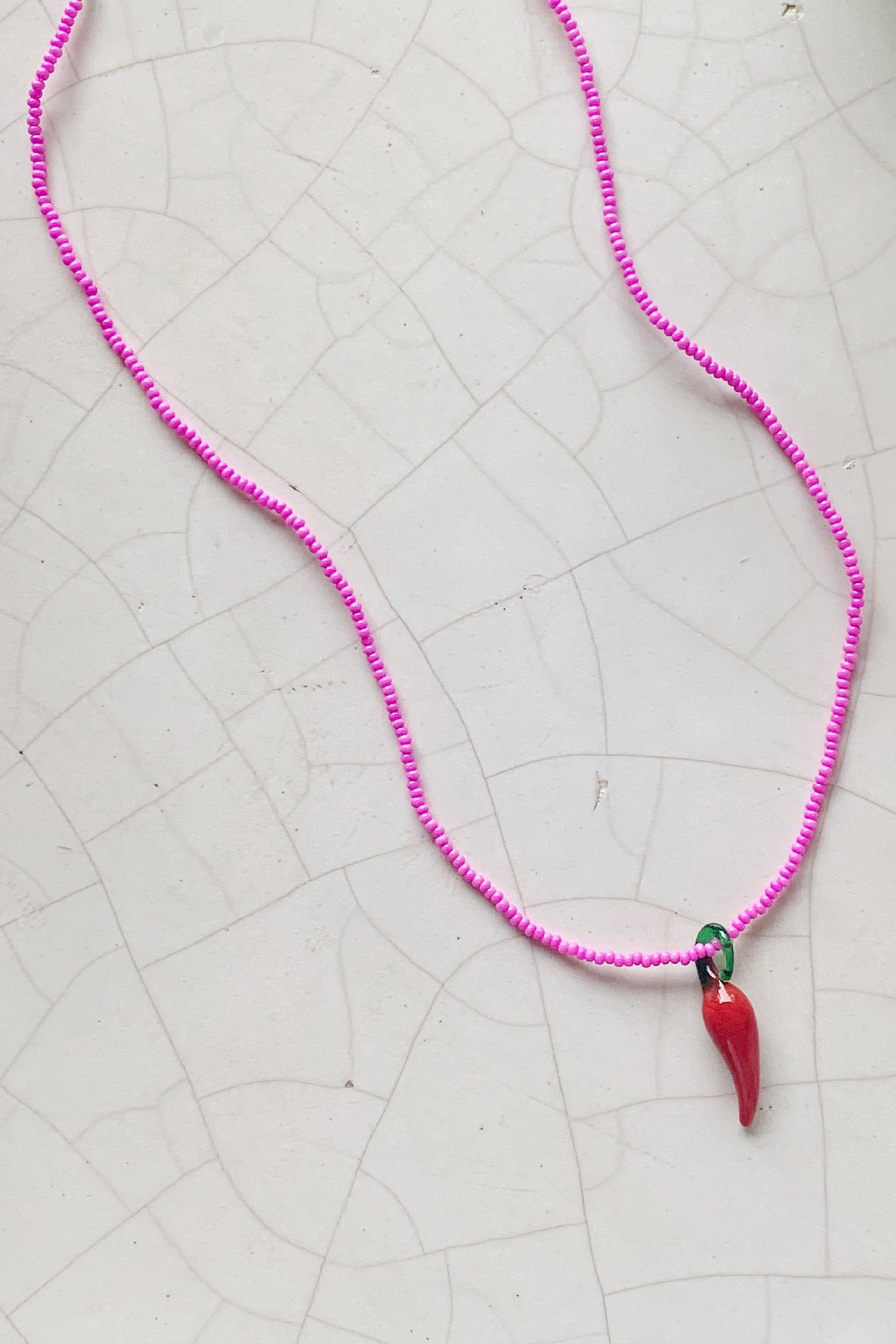 Pink Chili Necklace