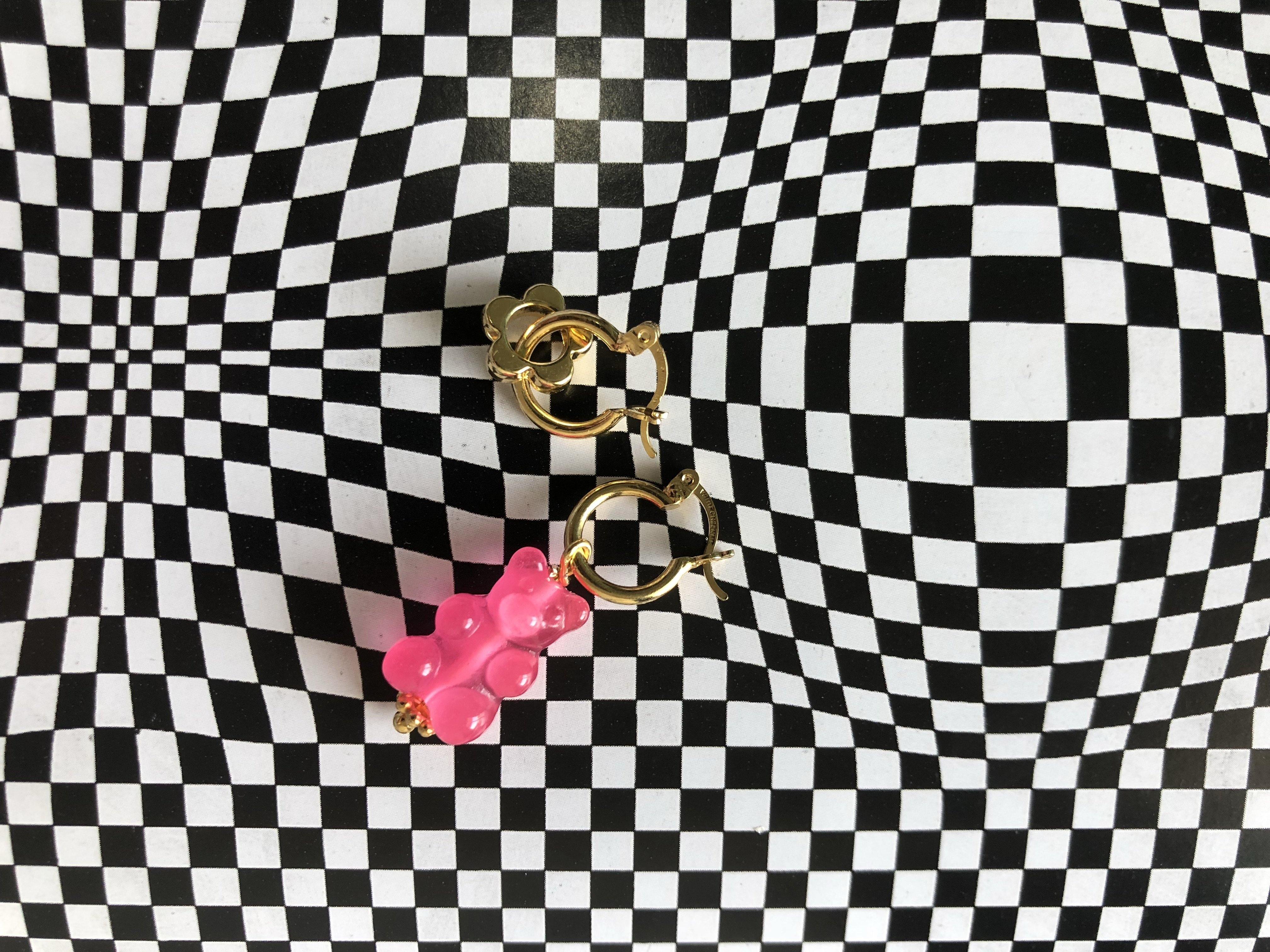Pink panda mini hoops - chirimiri.mx