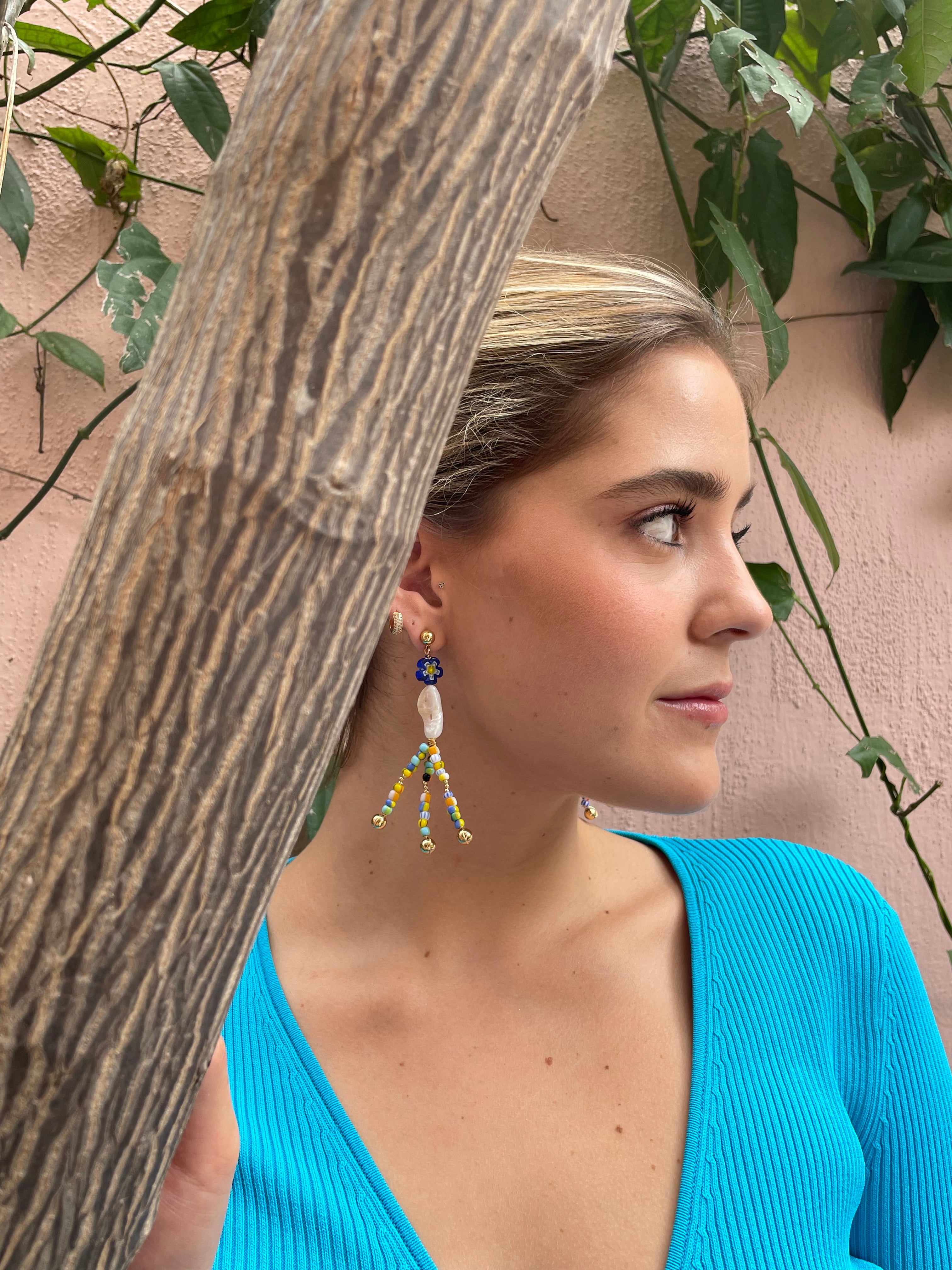 Palma flower earrings